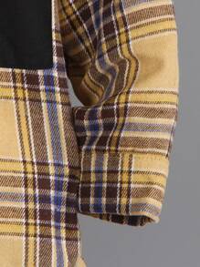 Young Boys Plaid Hooded Zip-Up Jacket, Casual Versatile Style, Suitable For Outdoor & School Wear, Fit For Spring/Autumn Back To School Season - Multicolor - View 6