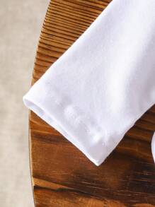 SHEIN Vintaside Kids 女童简约樱桃印花圆领上衣和格子裤两件套 - 彩色 - 查看 7