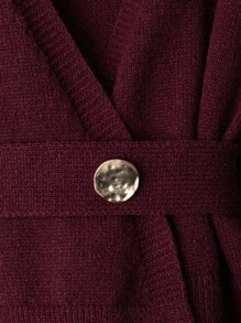 GlowEve 秋冬女士休闲纯色垂坠开衫