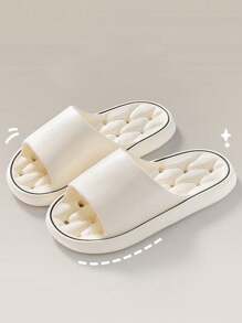 SHEIN 1双，漏水EVA浴室凉拖鞋，镂空速干防滑拖鞋，适用于家庭室内浴室，软底，除臭浴室拖鞋 - 彩色 - 查看 8