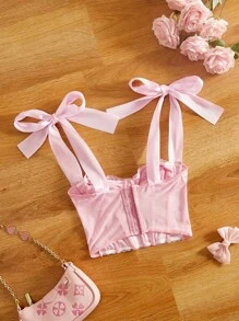 FairyFlirt ثدييه للسيدات بحلقة وأسلاك للصدر - وردي - مشاهدة 2