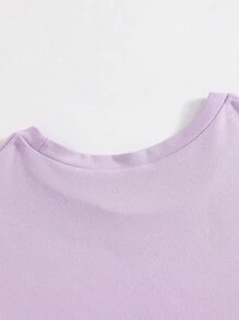 GraphicGems Tween Girls 'Why Walk When You Can Cartwheel' Colorful Print Crew Neck Short Sleeve Purple T-Shirt, Oversized Gymnastics Tshirt, School, Campus, College