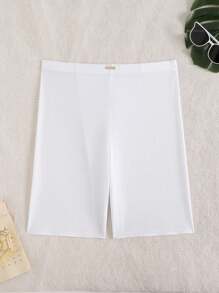 Surfspeed Men's Solid Elastic Waist Knee Length Swim Trunks