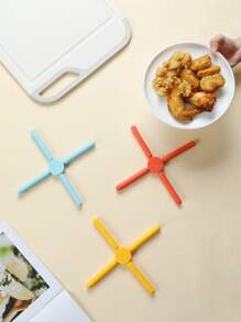 Madebyblanc 1PC Reative Bowl Mats, Plate Mats, Pot Mats, Household Heat-Resistant And Insulated Pot Mats, Coasters, Kitchen Non-Slip Foldable Round Anti-Scalding Table Mats - one-size - View 6