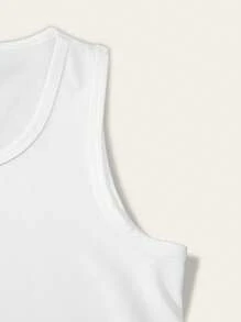 SHEIN Explorewe 少女三件套 - 包含优雅格子衬衫、简约长袖衬衫、吊带背心和喇叭针织裤。复古时尚风格，适合春秋季节通勤和日常穿着 - 黑色 - 查看 3