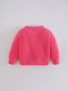 Cozy Pixies 婴儿休闲修身圆领长袖套头毛衣