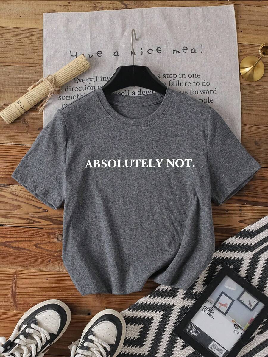 INAWLY 女士 T 恤绝对不是衬衫、个性 T 恤、妈妈爸爸生活衬衫、舒适彩色衬衫、有趣的礼物朋友礼物、时尚潮流、时尚 T 恤上衣、美学 T 恤、兄弟姐妹礼物、姐妹礼物、有趣的 T 恤