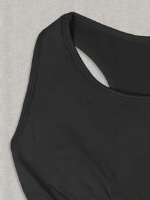 Easithlete 3pcs/Pack Plus Size Women's Solid Color Seamless Sports Bras