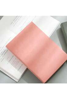 SHEIN 1 Piece Minimalist Style PU Leather Blank Undated Notebook, 360 Pages (720 Pages), Portable Sketchbook, Suitable For Students, Business Gifts, Office Meetings - Chinese Language Back To School