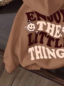 Baby Boy Knitted Soft Hoodie Pullover Sweatshirt, Casual Thick Design Suitable For Autumn Fall Winter