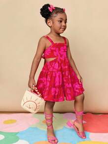 Travachic KIDS 年轻女孩碎花细肩带露背连衣裙 - 彩色 - 查看 7