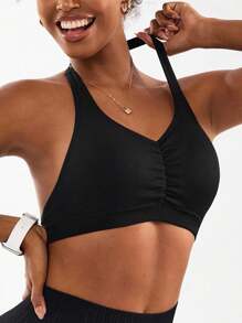 Easithlete 女士露背时尚夏季无袖休闲运动文胸