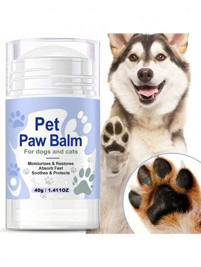 SHEIN Bálsamo para patas de cachorro 40g – Hidrata e nutre a pele – Repara focinhos e patas secas – Mais adequado para condições climáticas extremas
