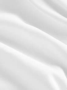 SHEIN MOD Reversible Shirt Sleeve Tie Skirt, White Tube Top - White - View 4