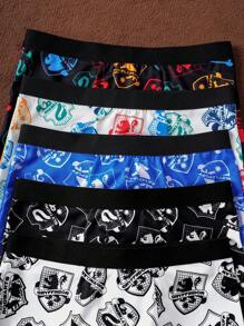 HARRY POTTER X SHEIN 青少年男孩卡通图案可爱汗衫 - 彩色 - 查看 6