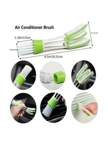 SHEIN Multifunktionales Autopflegeset, Autowaschhürsten-Set mit Radbrsten, Luftdüsenbrste, Polierschwämme, Waschhandschuh und Reinigungstuch