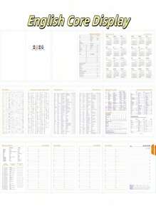 SHEIN 2026 年每日计划本、365 天日历笔记本、时间管理日记本（英语、西班牙语、葡萄牙语）、学校用品、返校 - 彩色 - 查看 5