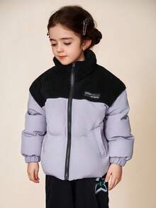 DAZY Girls Padded Coat, Fall - Purple - View 6