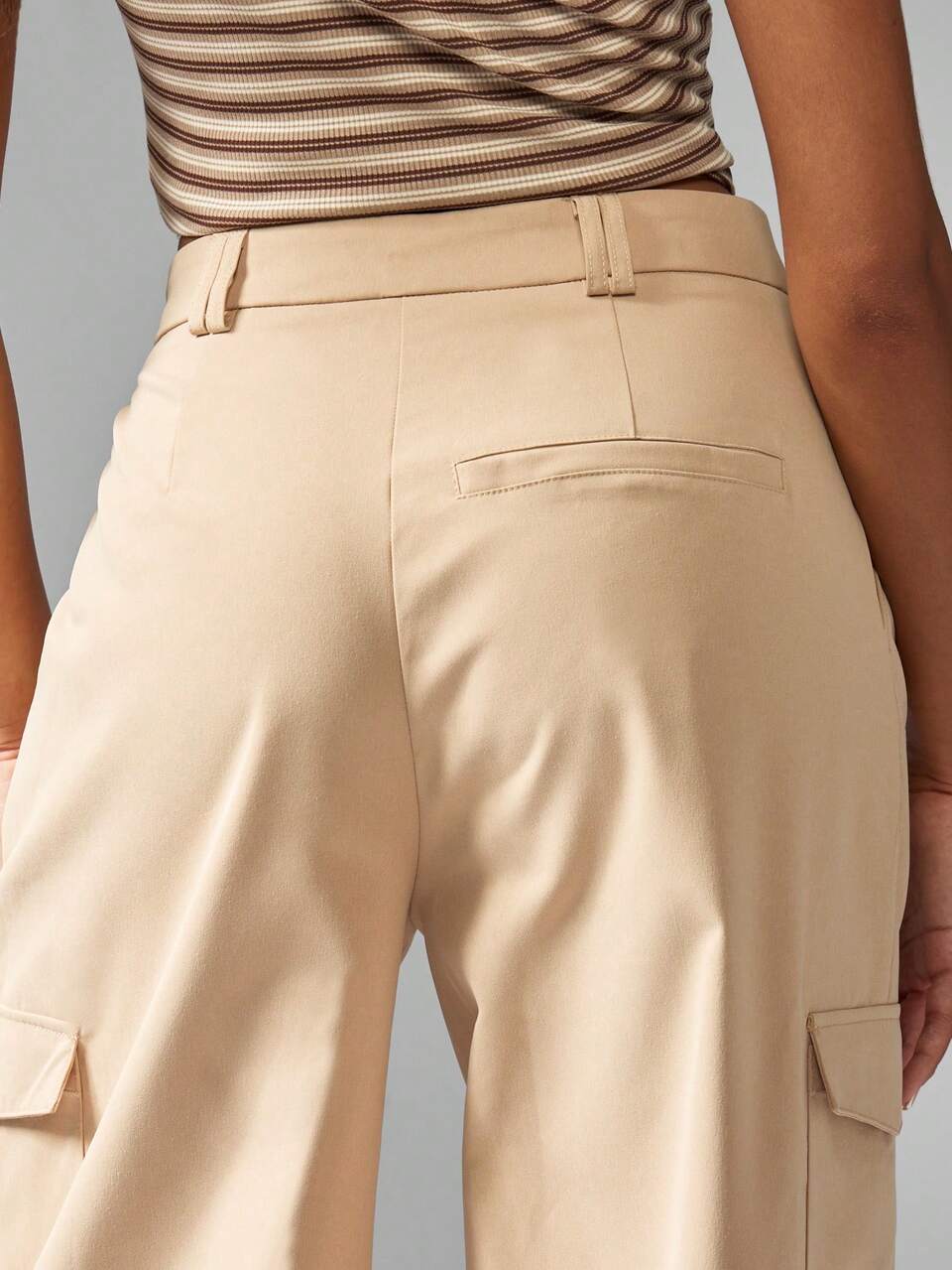 MISSGUIDED Wide Leg Cargo Pants With Side Pockets