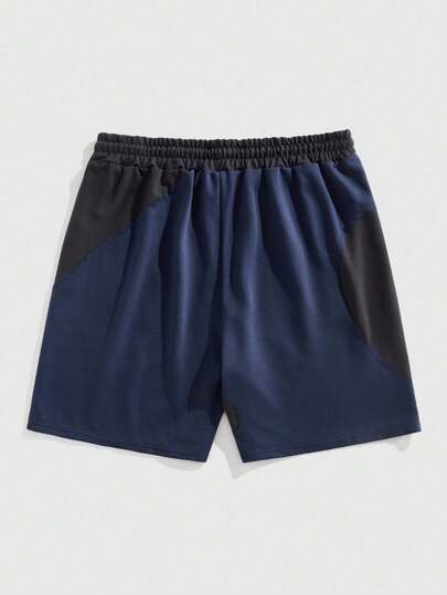 Street Life Men's Patchwork Shorts, Suitable For Spring/Summer