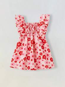 Maija Kids Maija Kids 年轻女孩花卉图案宽松休闲连衣裙 - 彩色 - 查看 2