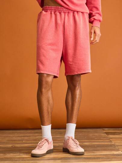 Musero 男士基础款弹力腰带针织短裤套装 夏季假期