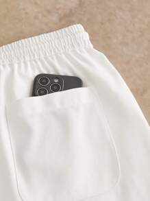 HIMLAND Bộ quần áo polo tay ngắn thường ngày cho nam, phù hợp mặc hàng ngày, bộ 2 món, mùa hè, trang phục ấm áp - màu đen - Xem 7