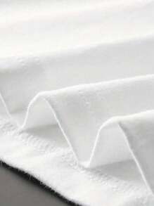 INAWLY 女式夏季字母与海滩女孩印花白色宽松背心 - 白色 - 查看 4