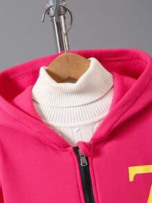 Sweat-shirt-shirt zippé avec poche et blocs de couleurs pour garçon préadolescent - Multicolore - Voir 4