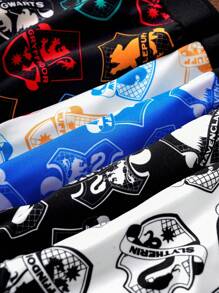 HARRY POTTER X SHEIN 青少年男孩卡通图案可爱汗衫 - 彩色 - 查看 3