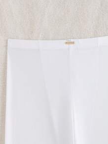 Surfspeed Men's Solid Elastic Waist Knee Length Swim Trunks