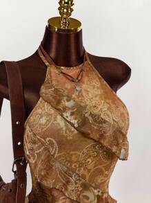 Amplova Hippie Style Women Summer Mini Dress