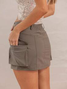 Aralina Women's Y2K Cargo Mini Skirt Perfect For Summer And Fall Going Outs And Teacher