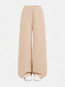 Firerie Kids Firerie Kids 2pcs Tween Girls Casual Blazer Vest And Wide Leg Pants Suit, Loose And Comfortable For Daily Commute