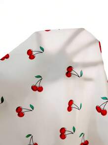 2 件套少女可爱休闲浅蓝色水洗牛仔短袖上衣和白色吊带连衣裙 - 淺色水洗藍 - 查看 6