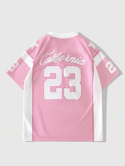 Street Life Camiseta de manga corta de tela de punto para mujer tallas grandes, adecuada para uso diario, primavera/verano