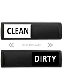 SHEIN 洗碗机磁铁清洁脏污标志，洗碗机清洁脏污标志配件，防刮/超强软磁铁，带可选粘合剂/易于读取和滑动 - 彩色 - 查看 2