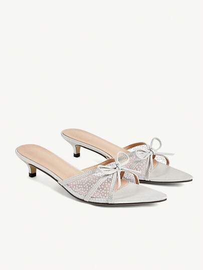 CUCCOO CHICEST Sandalias de tacón alto de punta estrecha para mujer, versátiles