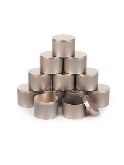 12 个 4 盎司/8 盎司蜡烛罐，用于制作蜡烛的蜡烛罐，8 盎司带盖蜡烛罐，用于制作蜡烛