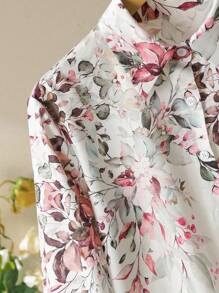 SHEIN Lacomfia Women Two Pieces Outfits For Daily Wear Shirt Sets For Women Fall Cloth For Women - Multicolor - View 3