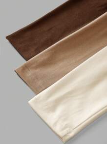 SHEIN EZwear 大码多色圆领修身时尚百搭长袖T恤 - 彩色 - 查看 12