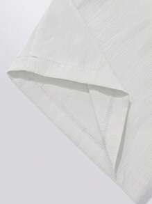 INAWLY Bộ 2 áo sơ mi và quần màu trơn thường ngày cho nữ, mùa thu - trắng - Xem 7