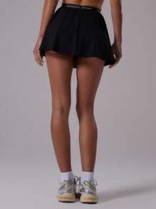 Musera Sport Váy quần thể thao rộng rãi, thoải mái, thích hợp cho tập luyện thể dục thể thao, mùa hè, câu lạc bộ Padel, phòng tập thể dục, thể hình, trở lại trường học. - màu đen - Xem 5