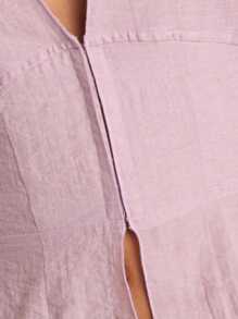 Nöista 修身吊带上衣，颈部饰有蝴蝶结，提升您的夏日造型，这款日间单品尤为引人注目 - 紫色 - 查看 8