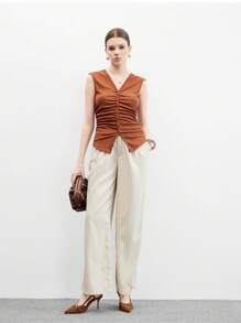 CUCCOO BIZCHIC Women's Sexy Fashionable Stiletto Heel Backless Pumps - Brown - View 8