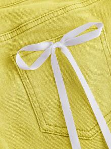 SHEIN MOD 女士休闲牛仔蝴蝶结裙，夏季