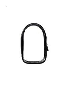 1 件马卡龙透明防尘收纳袋 - 女士时尚乙烯基保护套、化妆品收纳袋、透明公仔展示袋、玩偶袋、收藏展示盒、拉链闭合、耳机充电器收纳袋，（不含玩偶和金属扣等配件）