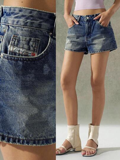 LYSMO Women's Loose Fit Wide Leg Casual Denim Shorts With Pockets, Versatile