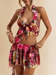 SHEIN BAE Women Two Pieces Outfits For Daily Wear - Brown - View 6