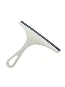 1pc Soft Rubber Glass Squeegee, Window, Bathroom Floor Tile Glass Cleaning Tool Home Bathroom Decor Summer Back To School